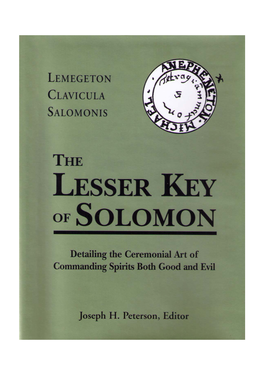 The Lesser Key of Solomon.Pdf