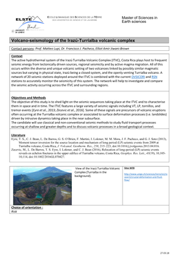 Volcano-Seismology of the Irazú-Turrialba Volcanic Complex