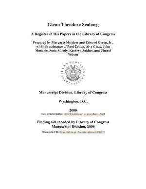 Papers of Glenn Theodore Seaborg