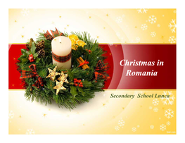Christmas in Romania Christmas in Romania