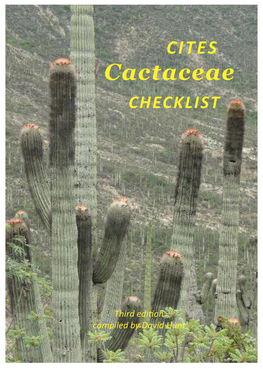CITES Cactaceae Checklist, 3Rd Edition