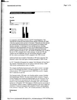 International Operations AT'rachment ,', Page 1 of 5