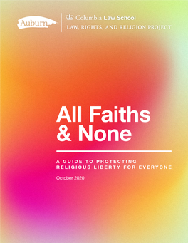 A Guide to Protecting Religious Liberty for Everyone
