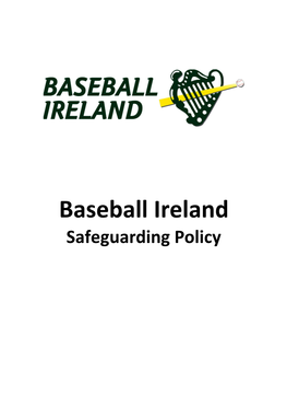 Baseball Ireland Safeguarding Policy 2021