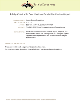 Charity Report