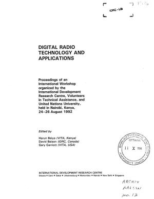 Digital Radio Technology and Applications