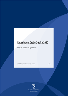 Regeringens Årsberättelse 2020. Bilaga 4 Statens Bolagsinnehav