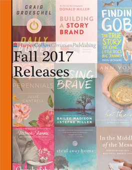Harper Collins Christian Publishing Fall 2017 Rights Guide