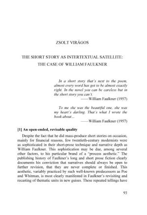 The Case of William Faulkner