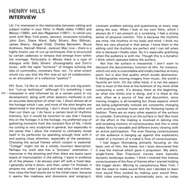 Henry Hills Interview in VLAK