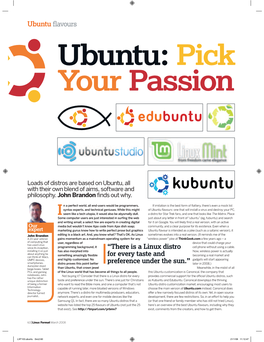Ubuntu Flavours Ubuntu: Pick Your Passion