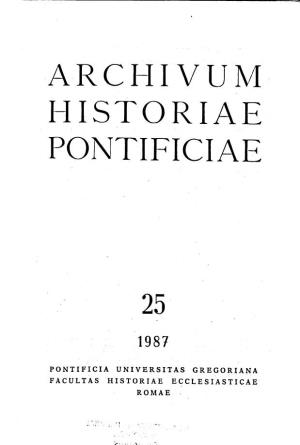 Archivum Historiae Pontificiae