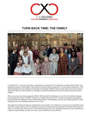 Turn Back Time: the Family