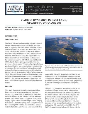 Carbon Dynamics in East Lake, Newberry Volcano, Or