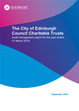 City of Edinburgh Council Charitable Trust Annual Audit Report 2017/18