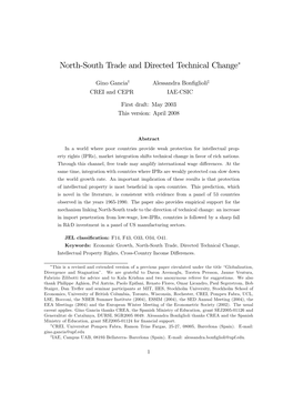 North&South Trade and Directed Technical Change