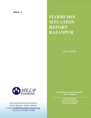 Flood 2015 Situation Report Rajanpur