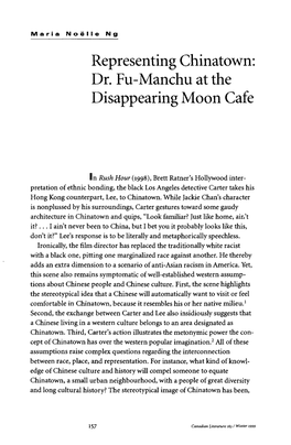 Dr. Fu-Manchu at the Disappearing Moon Cafe
