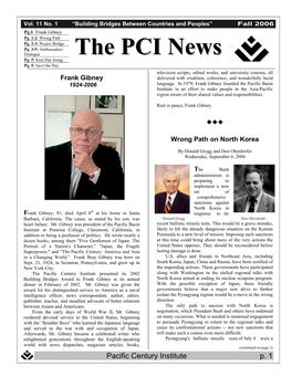 PCI Newsletter Fall