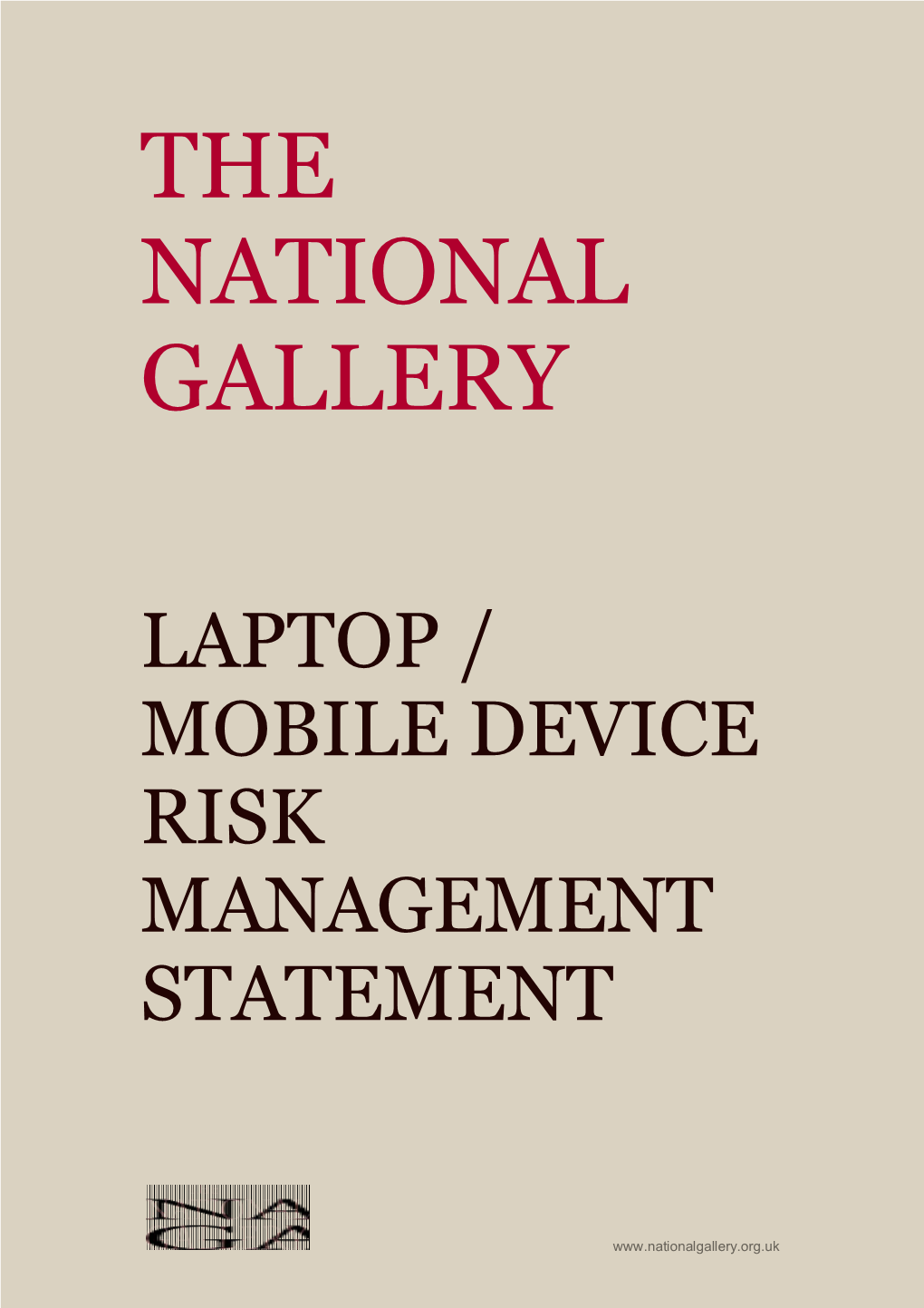 Laptop/Mobile Device Risk Management Statement