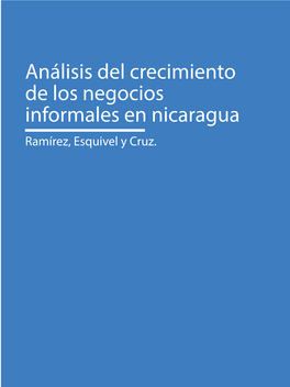 Análisis Del Crecimiento De Los Negocios Informales En Nicaragua Ramírez, Esquivel Y Cruz