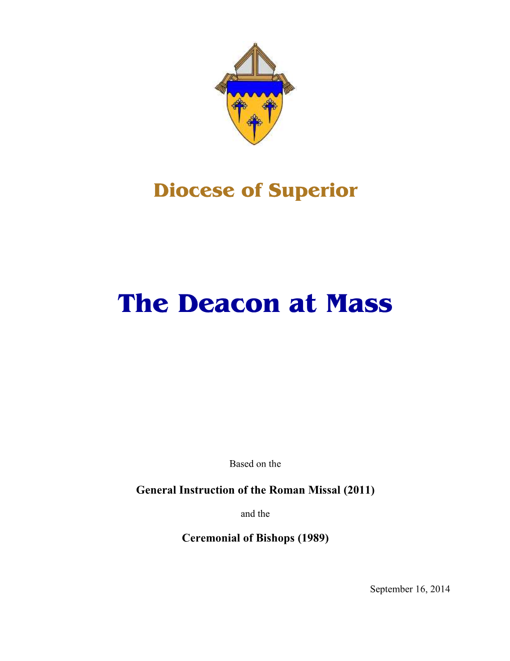 The Deacon at Mass