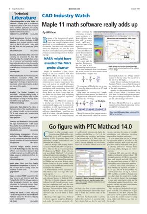 Go Figure with PTC Mathcad 14.0