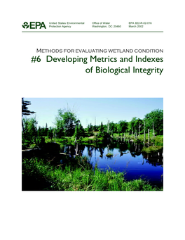 6 Developing Metrics and Indexes of Biological Integrity