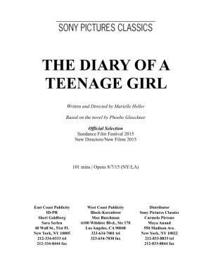 THE DIARY of a TEENAGE GIRL Press Kit 051115
