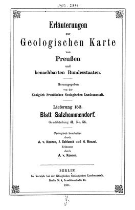 Geologischen Karte