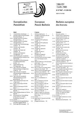 European Patent Bulletin 1984/37