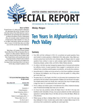 Ten Years in Afghanistan's Pech Valley