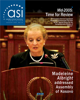 Madeleine Albright Time for Review