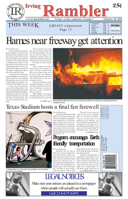 Flames Near Freeway Get Attention