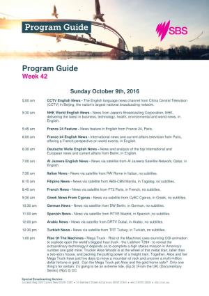 Program Guide Week 42