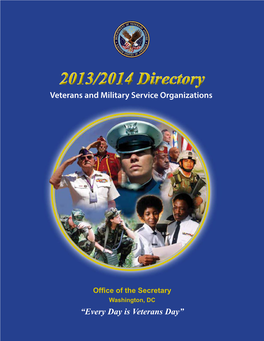 2013/2014 Directory Veterans and Military Service Organizations