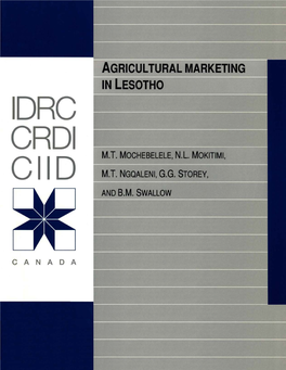 Agricultural Marketing in Lesotho