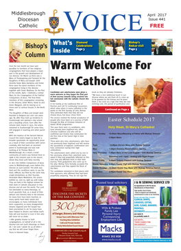 Warm Welcome for New Catholics