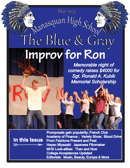 Improv for Ron Memorable Night of Comedy Raises $4000 for Sgt