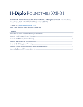 H-Diplo ROUNDTABLE XXII-31