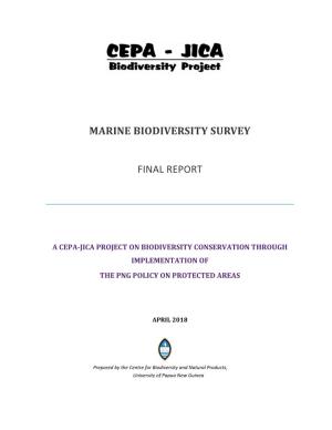 Marine Biodiversity Survey Final Report
