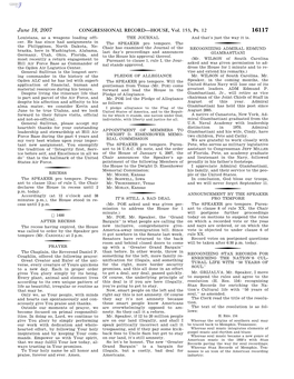 CONGRESSIONAL RECORD—HOUSE, Vol. 153, Pt. 12 June 18, 2007 Whereas Stax Records Produced Some of Traced Back to Memphis, Tennessee, Ment