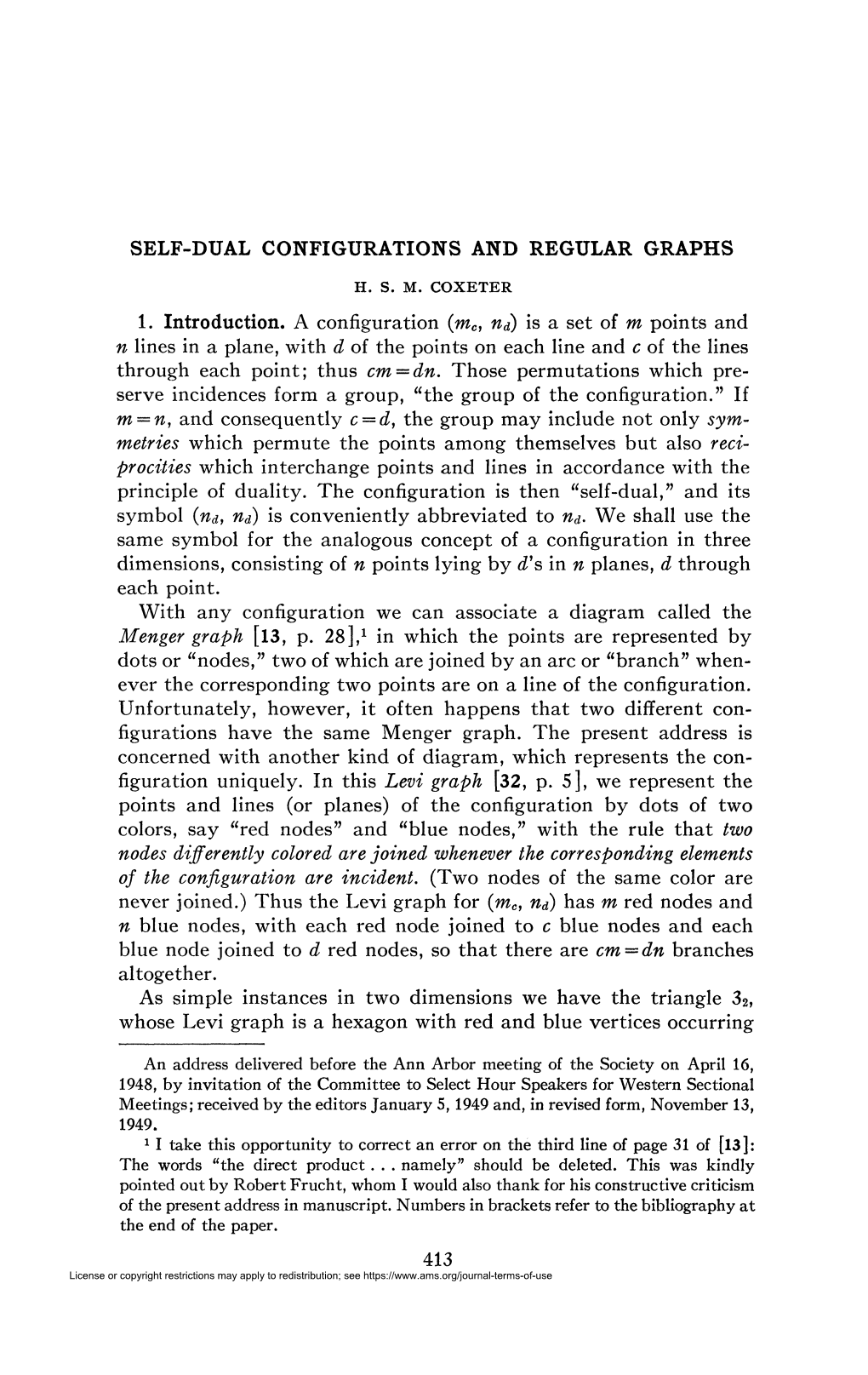 Self-Dual Configurations and Regular Graphs