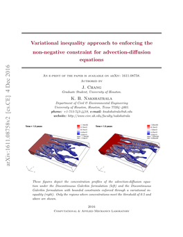 Variational Inequality Approach to Enforce the Non-Negative Constraint