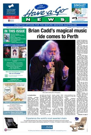 Brian Cadd's Magical Music Ride Comes to Perth