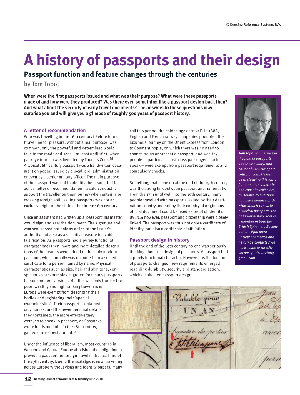 A History Of Passports And Their Design Passport Function And Feature