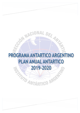 Plan Anual Antártico 2019-2020