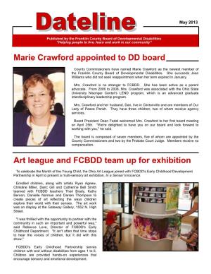Marie Crawford Appointed to DD Board Art League and FCBDD Team