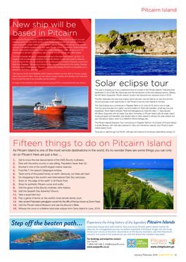 Fifteen Things to Do on Pitcairn Island Solar Eclipse Tour
