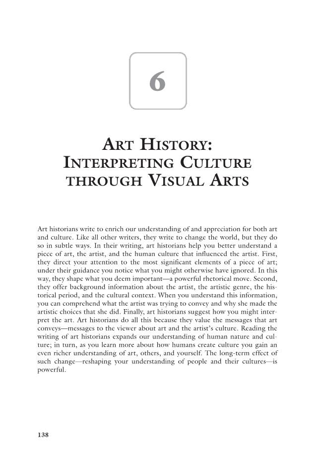 Art History: Interpreting Culture Through Visual Arts